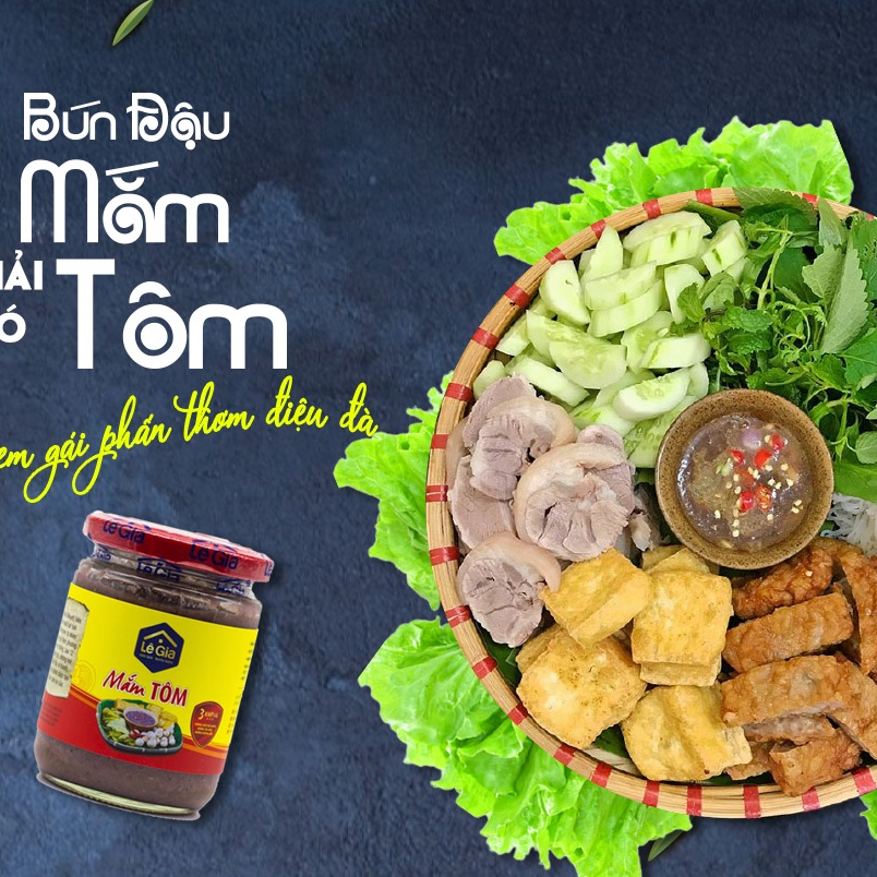 Mắm tôm Lê Gia - hũ thủy tinh 280g