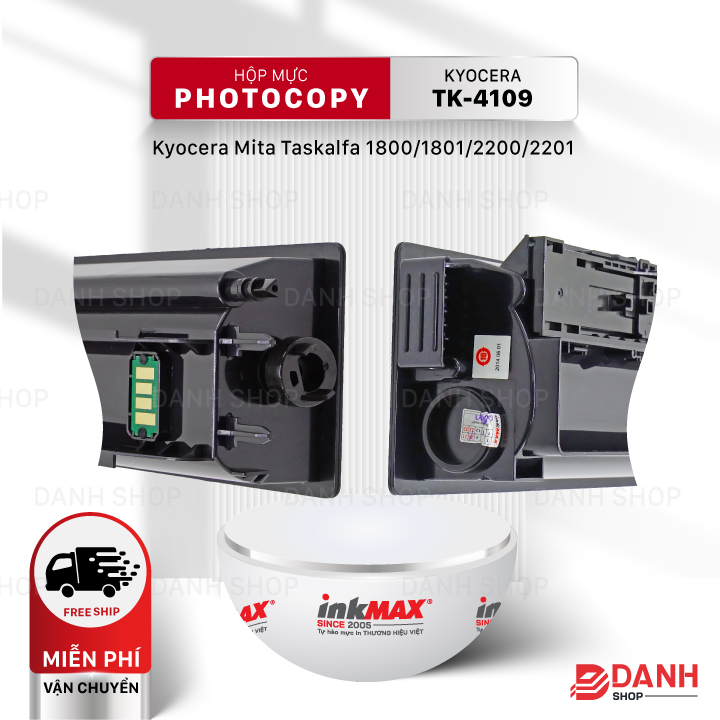 Hộp mực TK-4109-inkMAX cho máy Photocopy Kyocera Mita Taskalfa 1800 / 1801 / 2200 / 2201 Hàng chính hãng