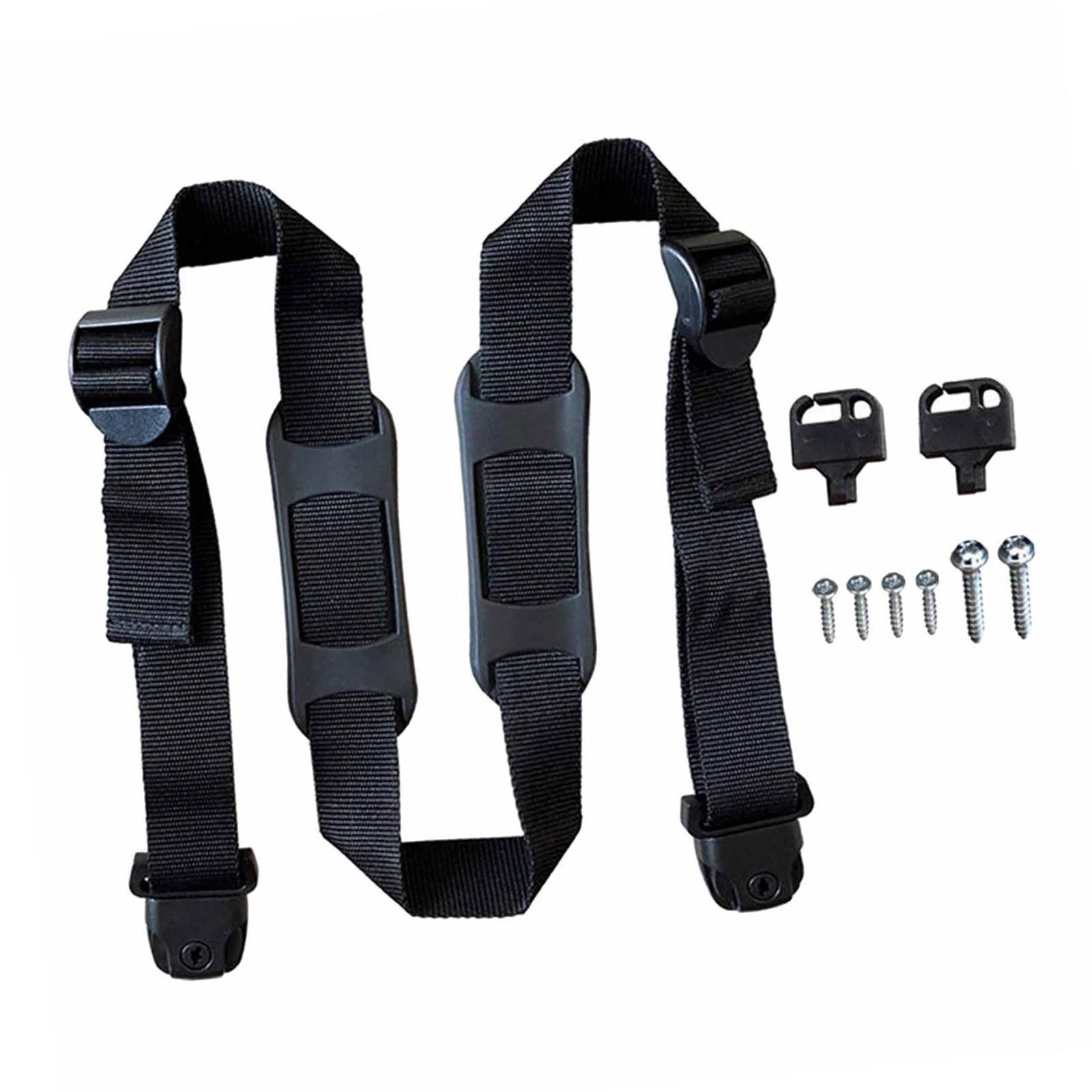 Garbage Strap Trash Can Lid Lock, Nylon Strap with Mount Screws, Dustbins Lock Strap, Garbage Can Security Strap for Outdoor Road Garbage Can