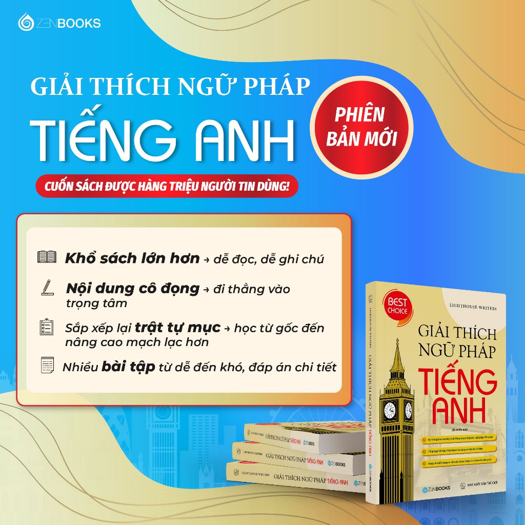 Sách - Giải thích ngữ pháp tiếng anh và lộ trình học tiếng anh (dành cho người mới bắt đầu đến chuẩn ngữ pháp)