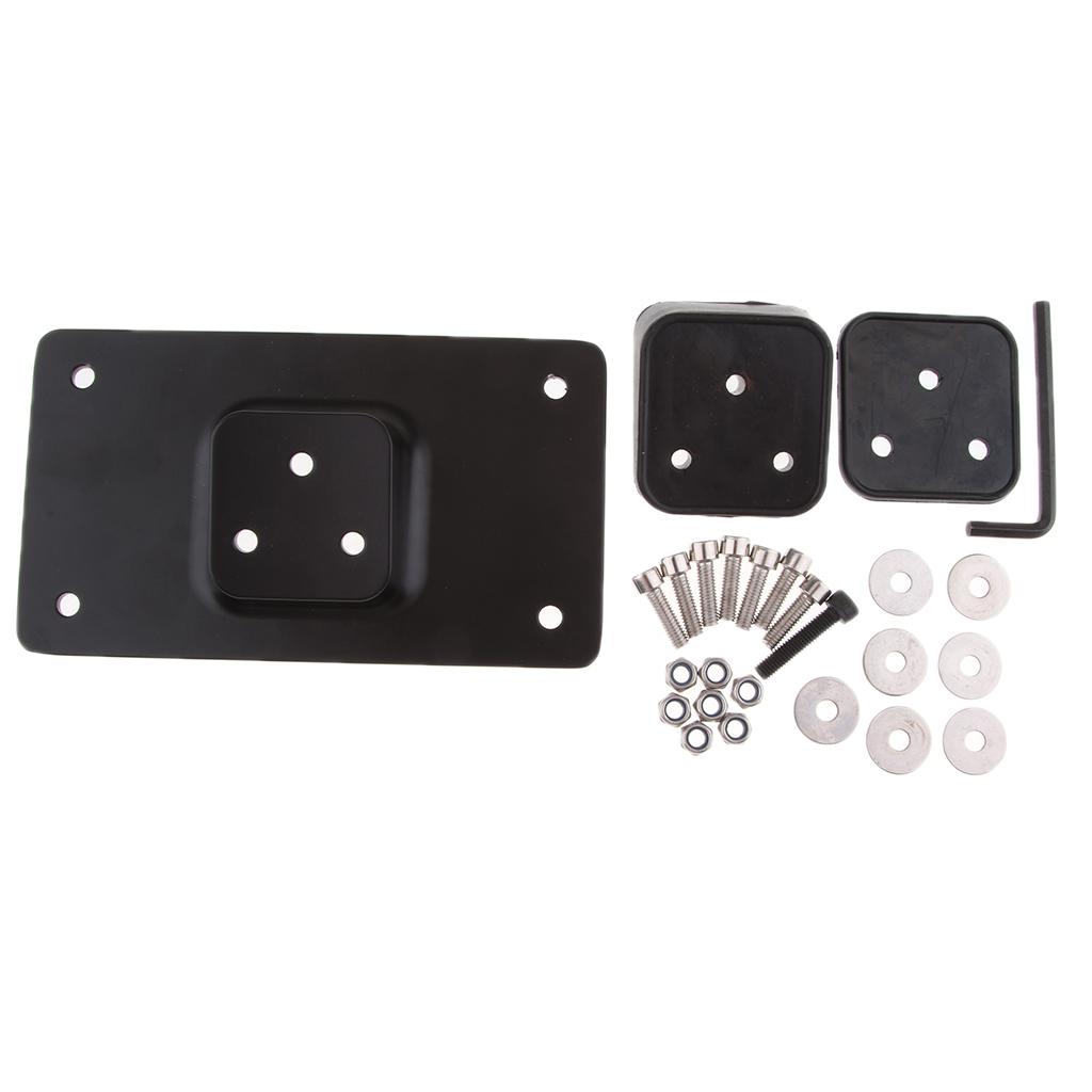 Laydown License Plate Frame Mount for Harley Sportster Dyna Softail