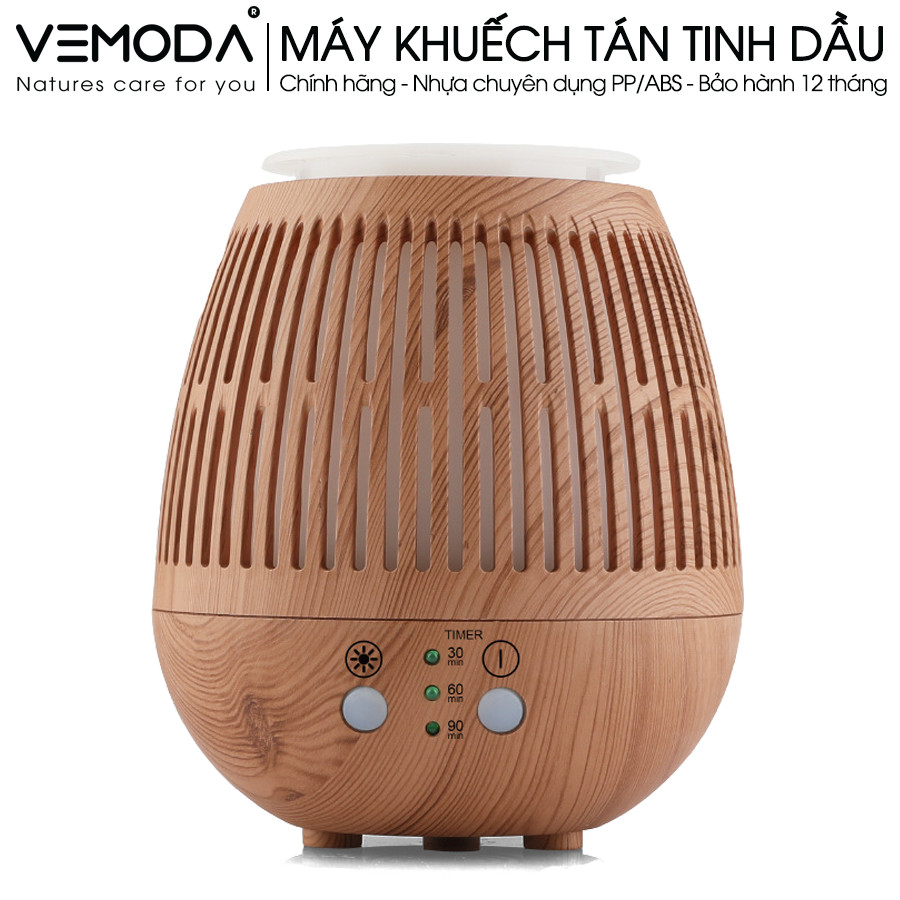 Máy khuếch tán tinh dầu cao cấp IKT6135 [Tặng kèm lọ tinh dầu Sả chanh cao cấp Vemoda 10ml]. Máy xông tinh dầu thiên nhiên. Máy tỏa hương tinh dầu làm thơm phòng. [Sử Dụng Sạc USB]