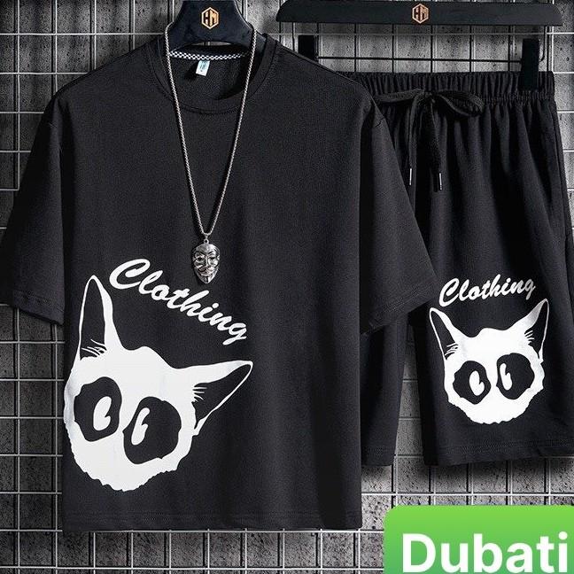 ĐỒ BỘ THỂ THAO NAM NỮ HÌNH MÈO CLOTHING MẪU MỚI CHẤT ĐẸP- DUBATI FASHION