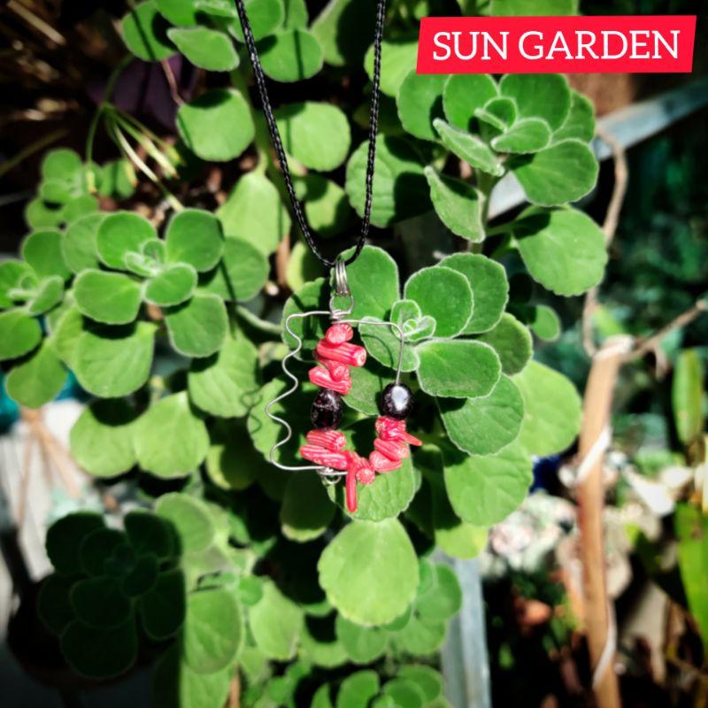 Vòng cổ san hô đỏ handmade cá tính