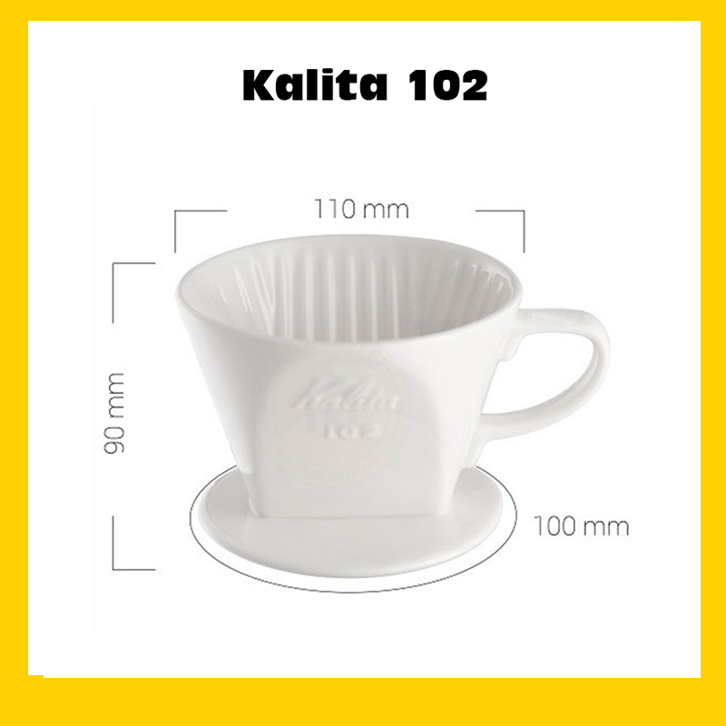 Phễu lọc cà phê bằng sứ | đáy 3 lỗ size 102
