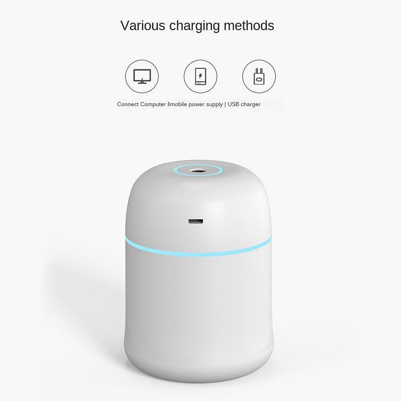 Portable LED USB Mini Car Home Air Humidifier Aroma Oil Diffuser Mist Purifier 220ml