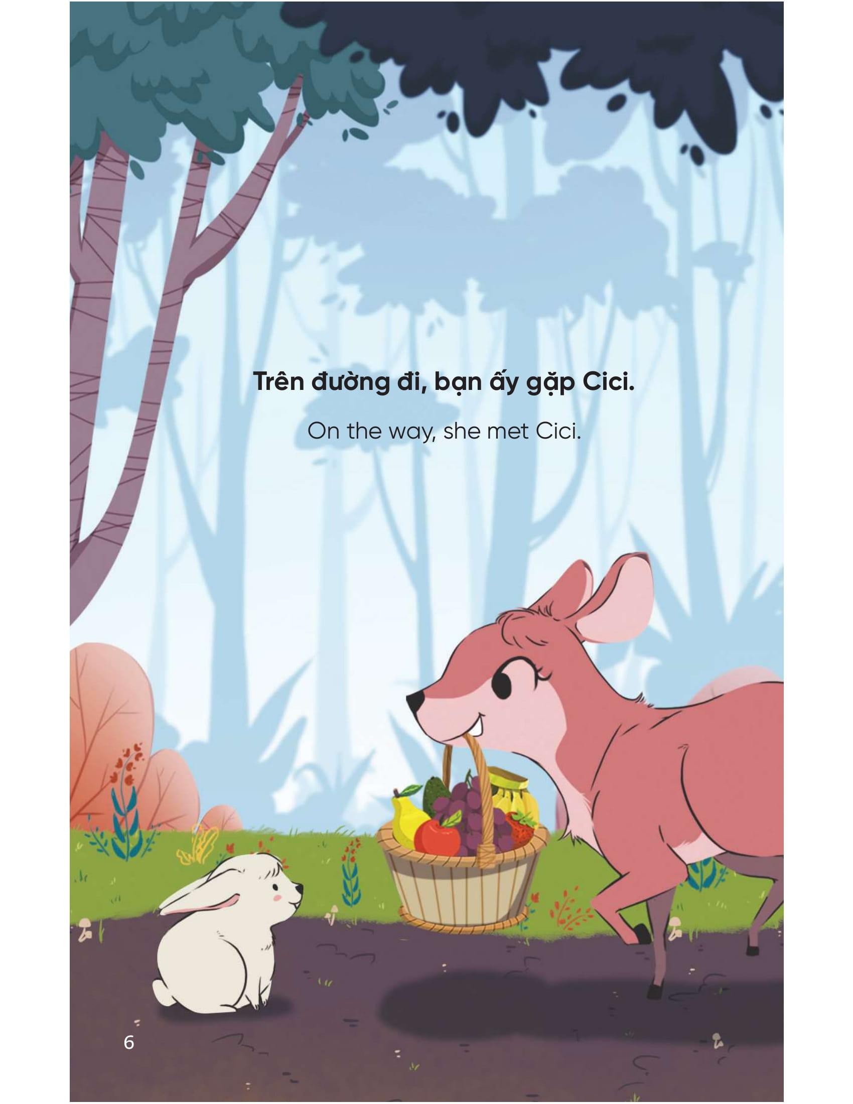 Truyện Tranh Song Ngữ Việt - Anh Dành Cho Trẻ Em - Cùng Học Cư Xử Tốt - Bé Học Sẻ Chia - Sharing Generously