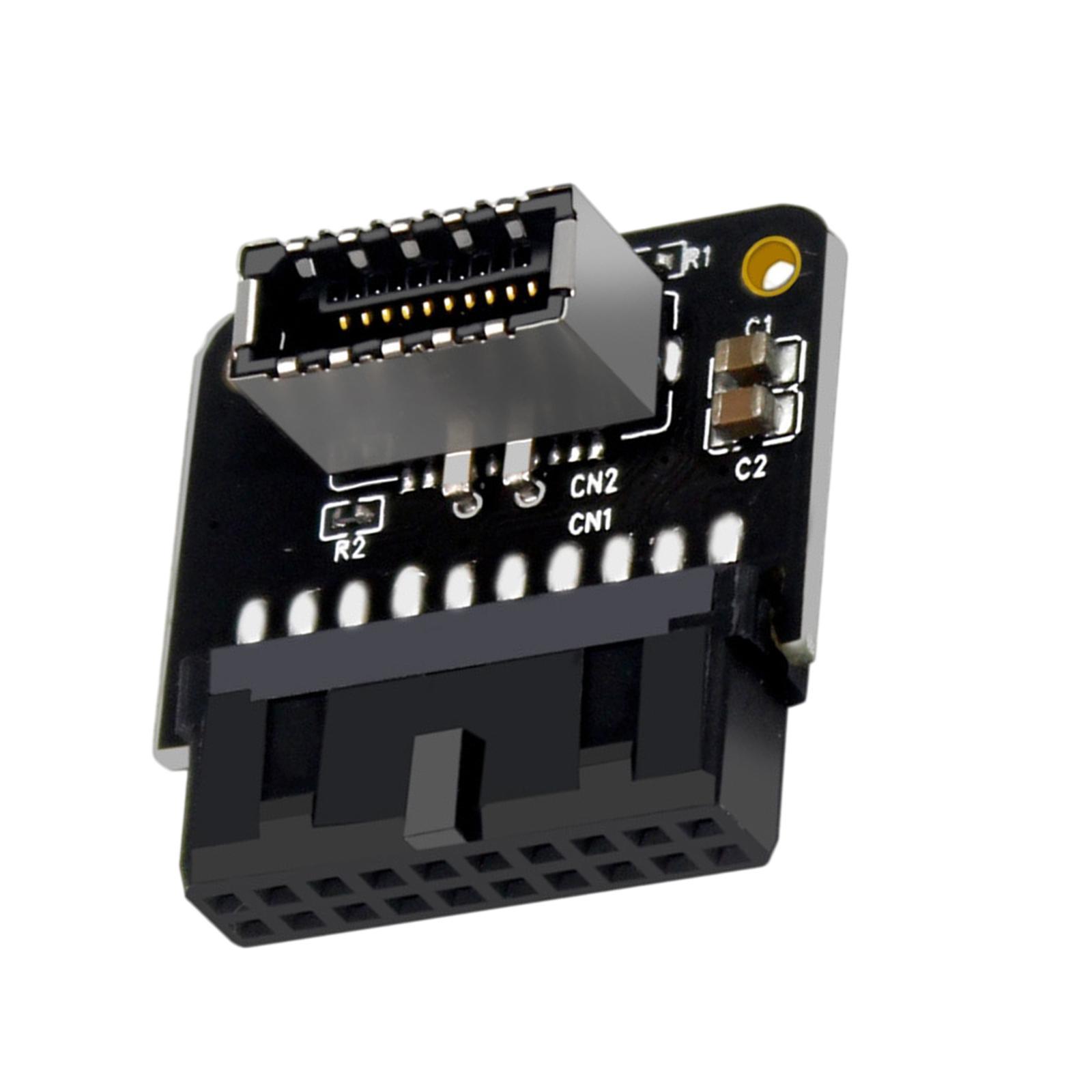 USB3.0 19P 20P to TYPE-C 90 Degree Adapter PH73A