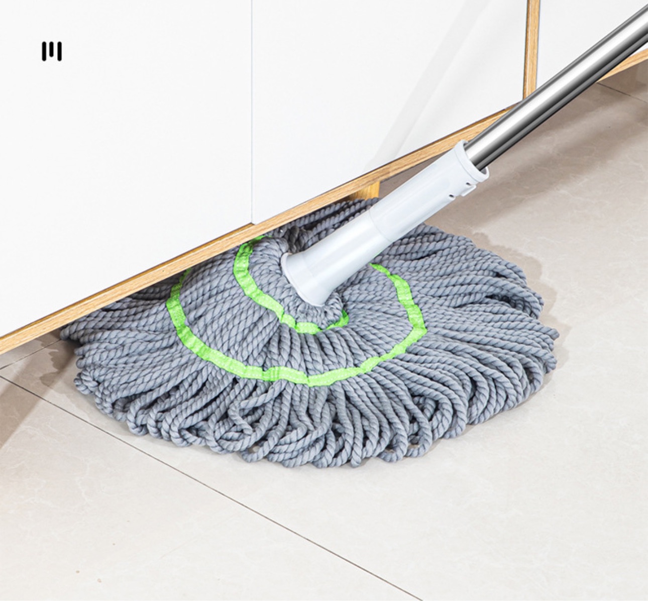 Cây Lau Nhà Vắt Tay Trợ Lực Tròn Chuyên Dụng Siêu Bền (Giao màu ngẫu nhiên)