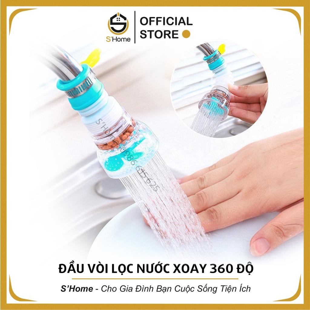 Đầu Lọc Nước Tại Vòi ️S'Home️Đầu Xoay 360 Độ, Đầu Lọc Nước 6 Tầng Lọc, An Toàn, 2 Chế Độ Nước - SH36