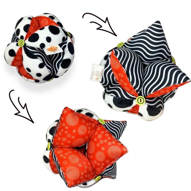 Bóng múi luyện chân - Bóng múi Montessori Polka Dots- Bóng múi phát triển đa giác quan cho bé