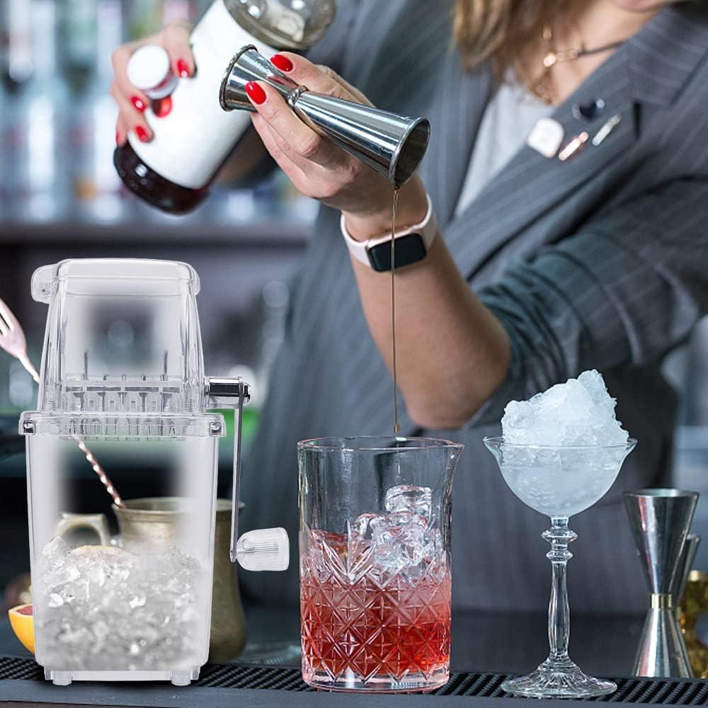 Máy Nghiền Đá Thủ Công, Máy Nghiền Đá Có Lưỡi Dao Bằng Thép Không Gỉ, Máy Làm Đá Bào Di Động, Dễ Sử Dụng, Nghiền Đá Nhanh Cho Cocktail Và Sinh Tố