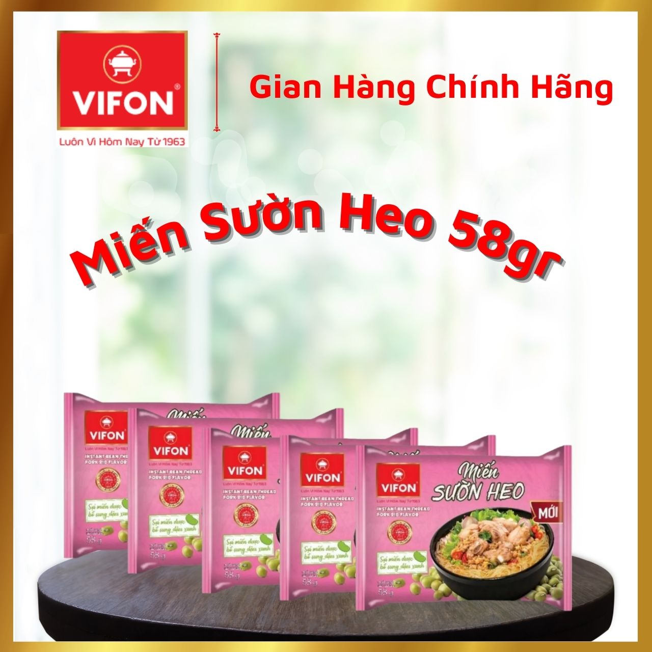 Thùng 24 Miến Sườn Heo VIFON (58g / Gói)