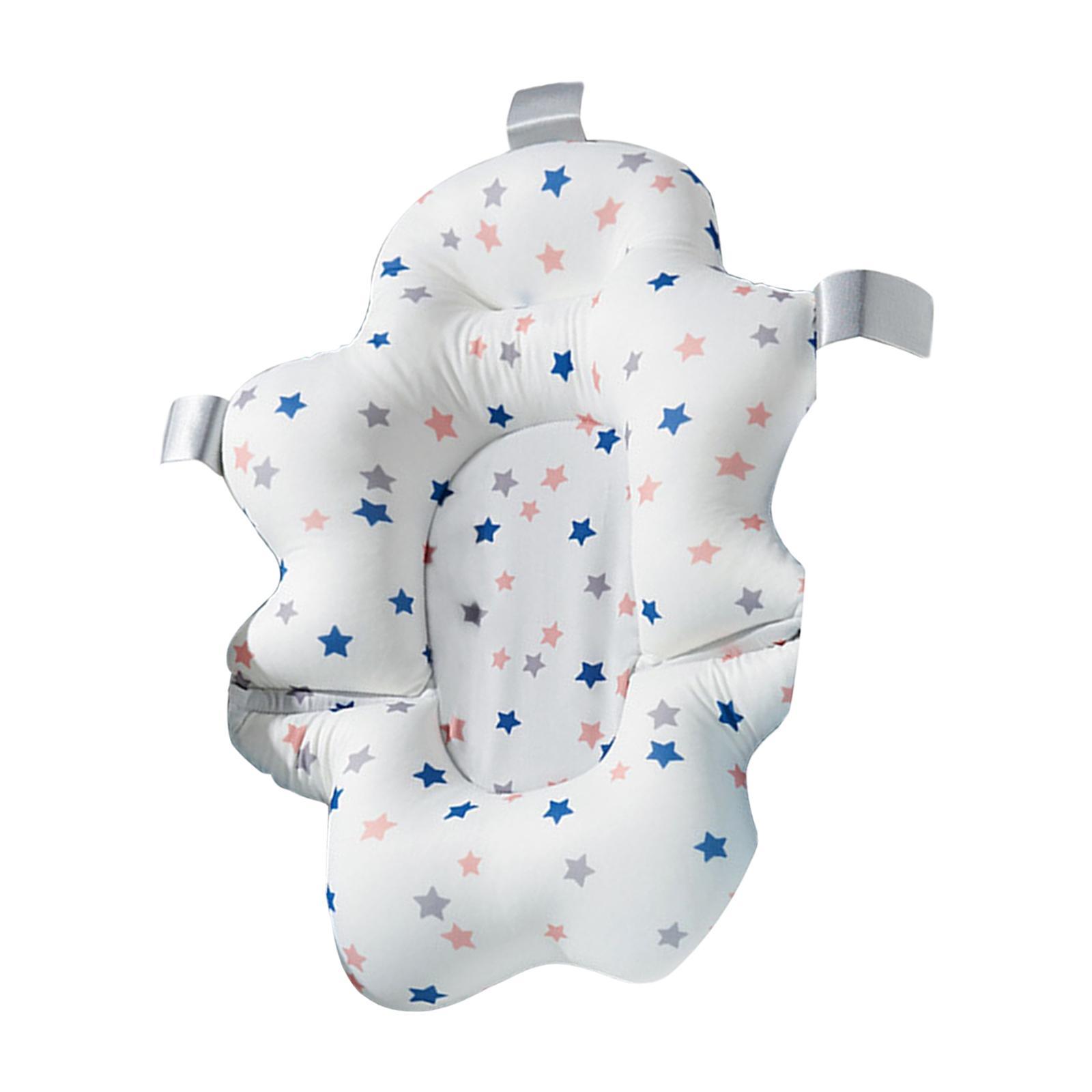 Baby Bath Cushion Pad Universal Newborn bed Foldable Baby 0-12M White