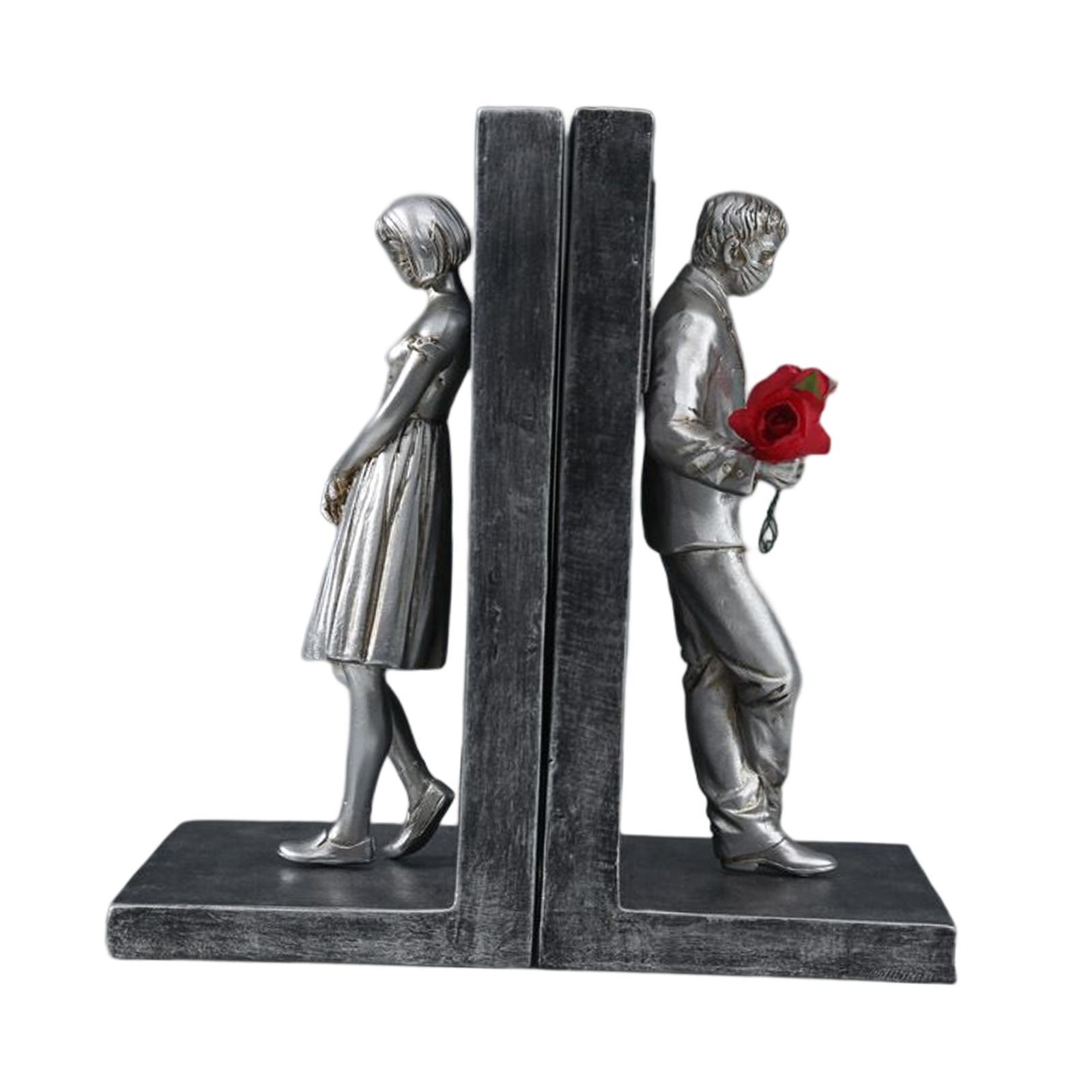Decorative Bookends for Heavy Books Creative Book Holder Resin Book Ends