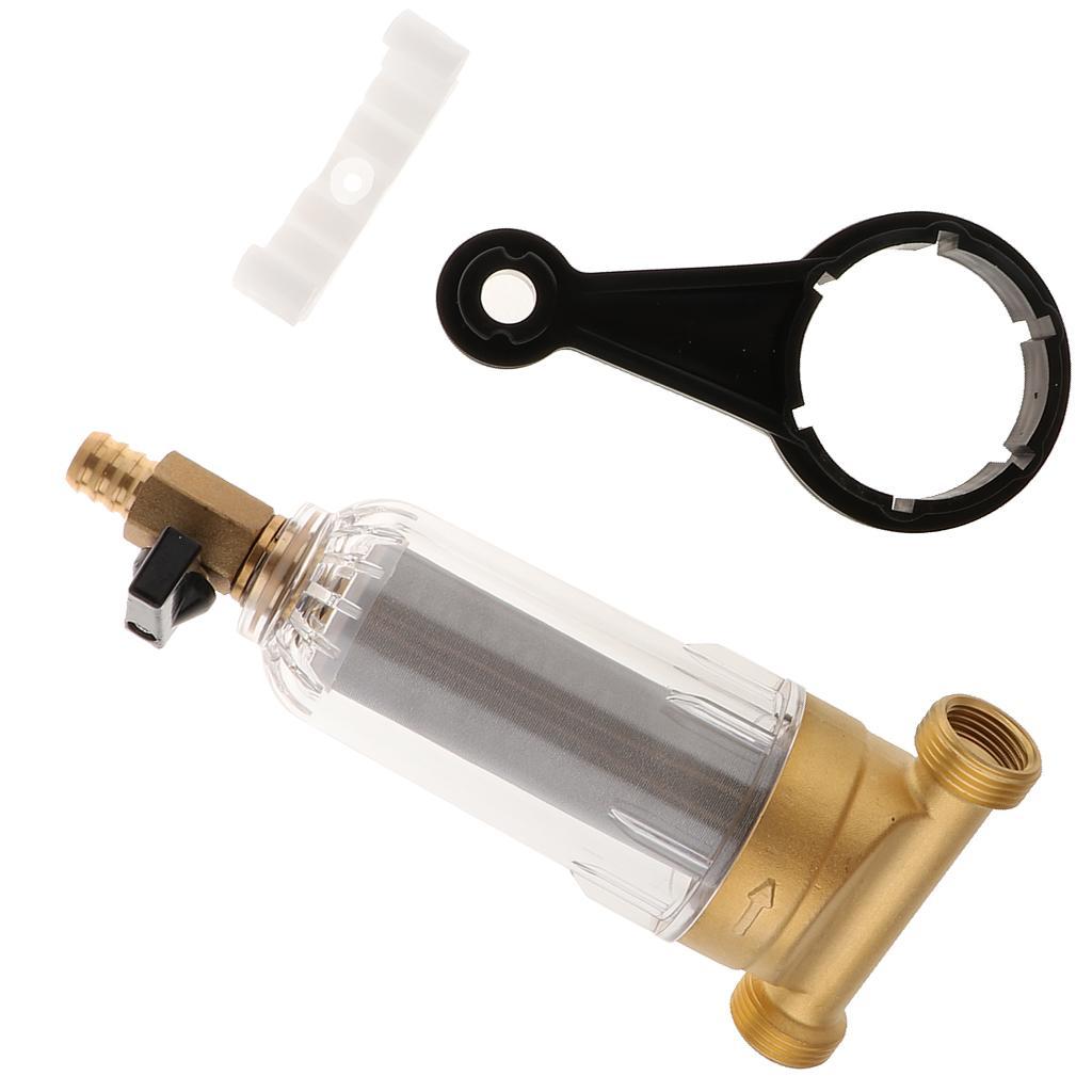 2X Water Filtration System Spin Down Sediment Water Filter 40 Micron 0.75inch