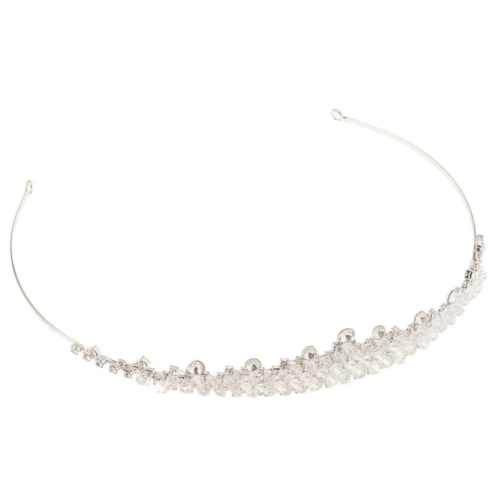 Bridal Crown Tiara Bride Headband Crystal Wedding Queen Hair Accessories