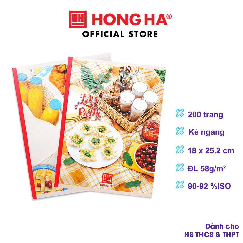 Vở 4 ly ngang Hồng Hà 200 trang Let's Party | | Vở học sinh miền Trung - Nam 0755