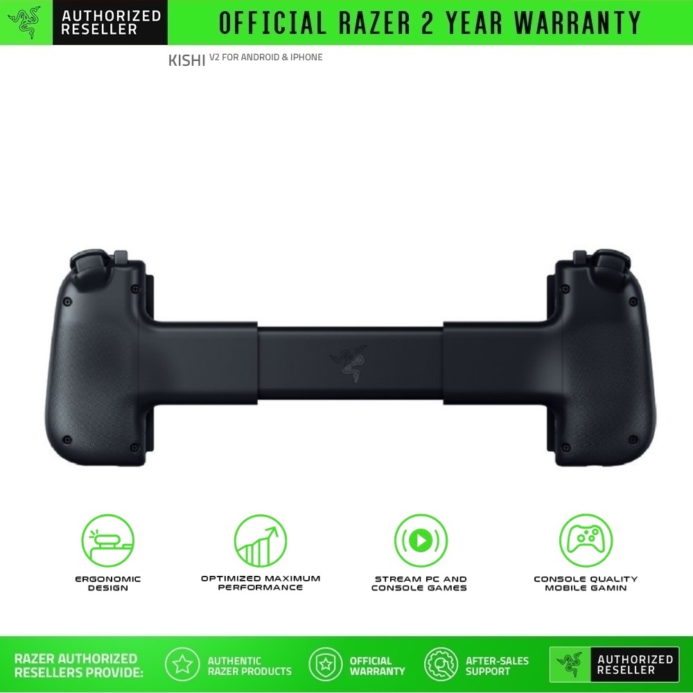 Tay cầm điện thoại Razer Kishi V2 USB C - Gaming Controller for iPhone and Android_Mới, hàng chính hãng