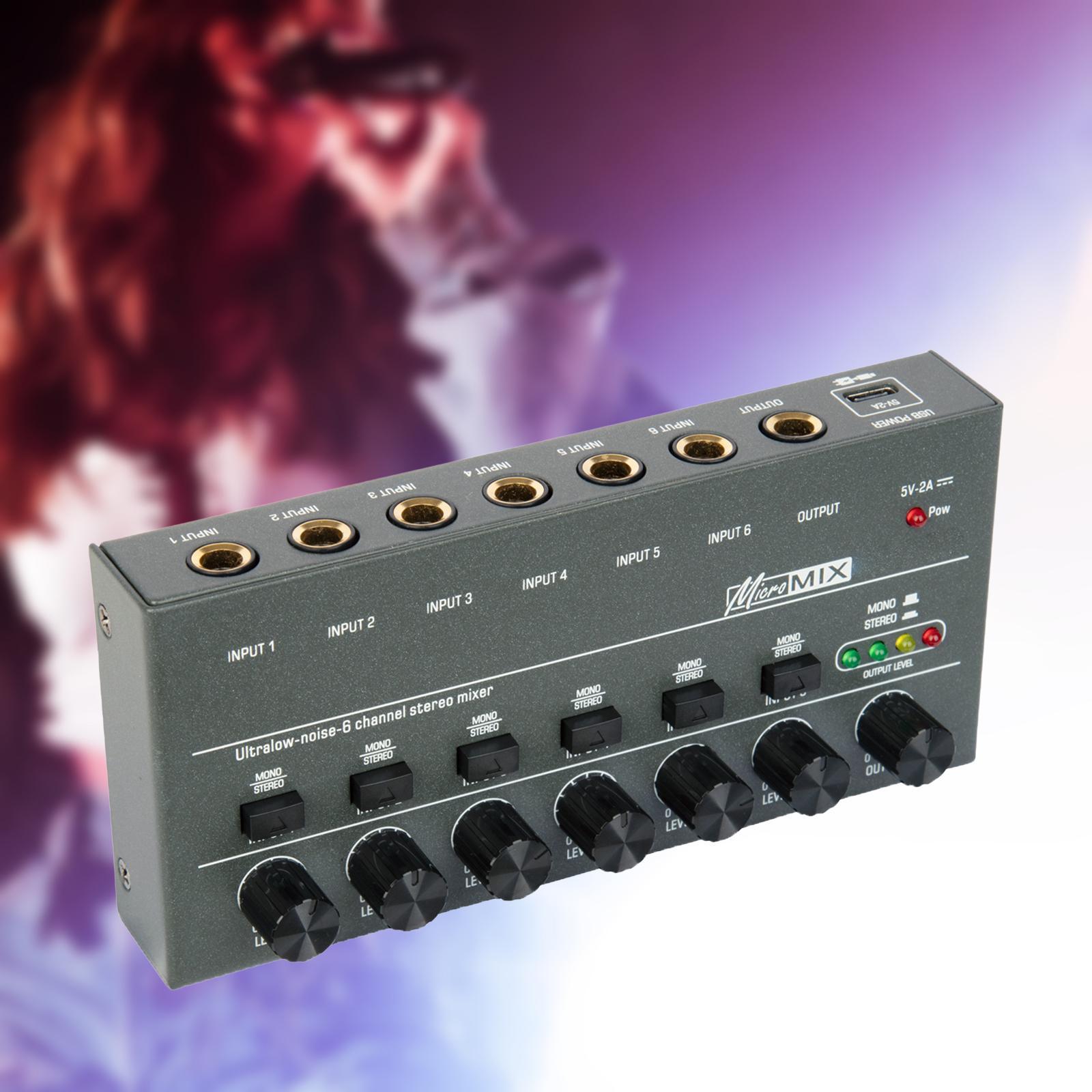 Mini Audio Mixer Audio Mixer for Club Guitars Bass Keyboards Mixer Recording