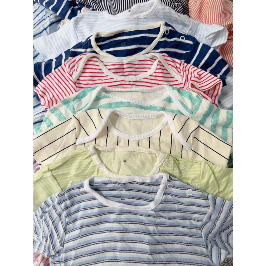 [Size 0-6M] Body Đùi Kẻ Sọc FORM TO Cotton Mềm, Co Giãn, Thấm Hút Mồ Cho Bé Trai/ Bé Gái - Hàng Xuất Dư