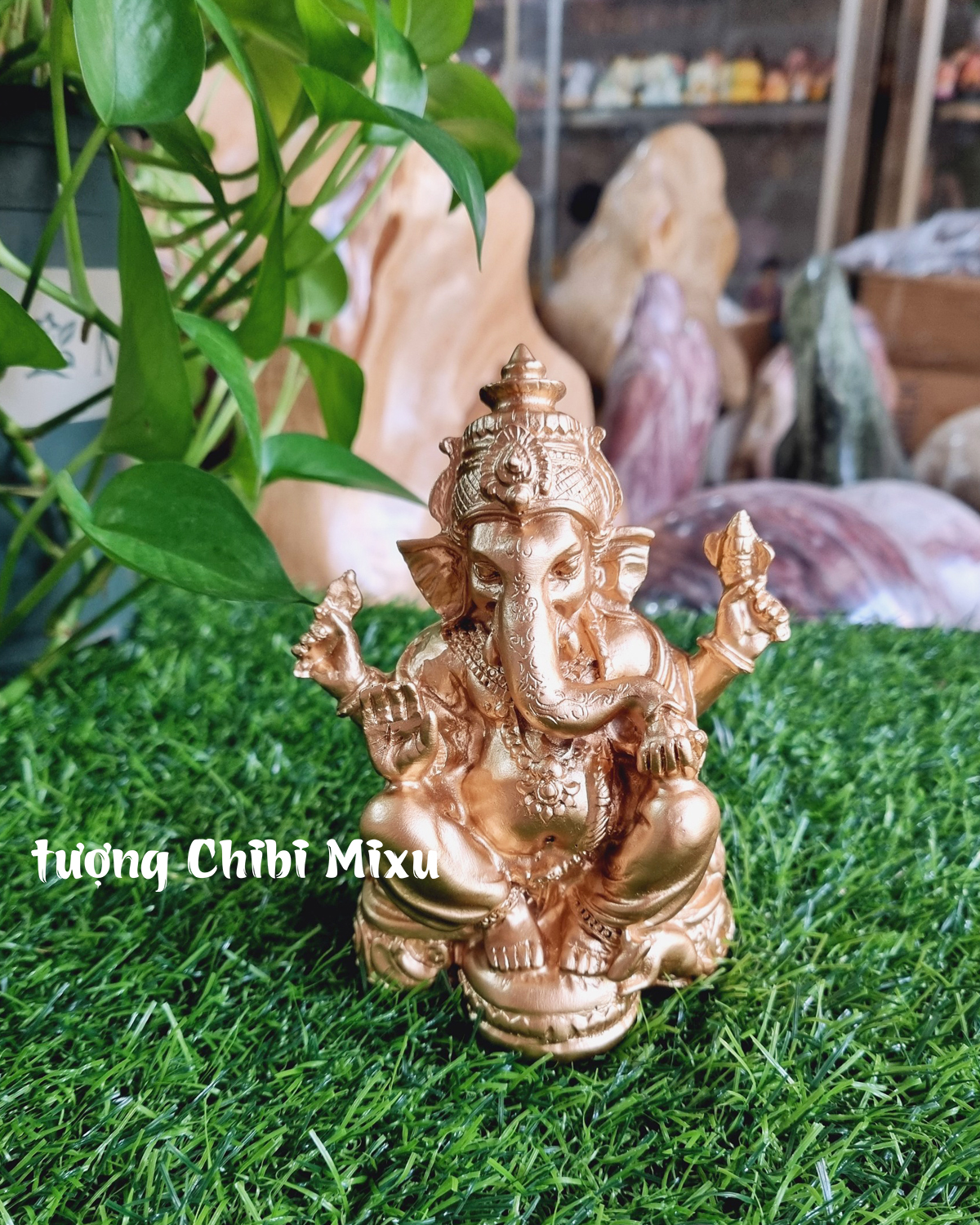 Tượng Voi Thần Ganesha 13cm/16cm