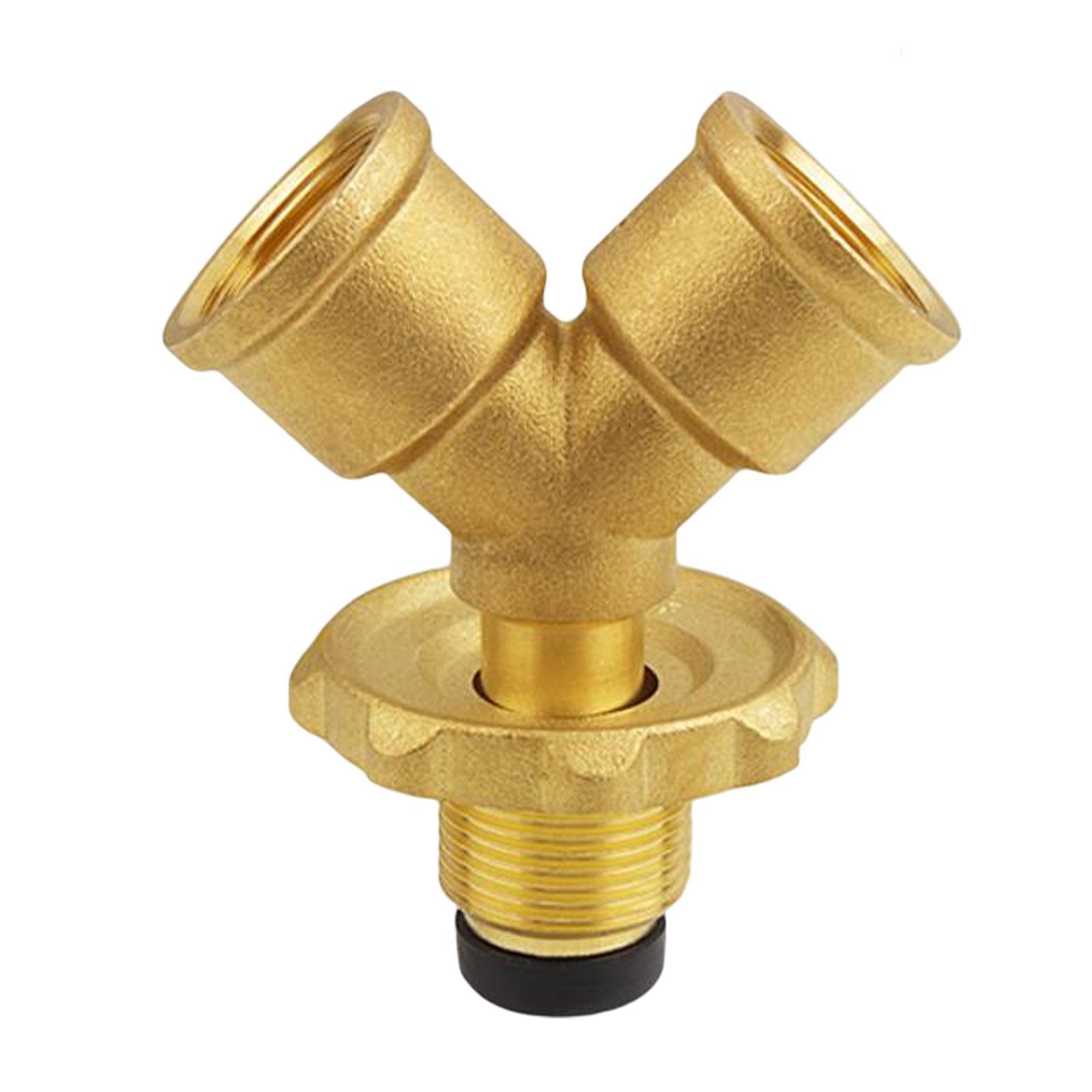 Tank Splitter Gas Adapter Quick Connect 1 in 2 Outlet for BBQ Heater