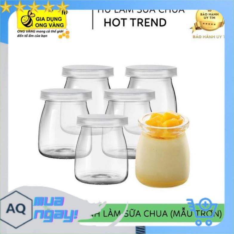 Set 12 Hũ Làm Sữa Chua Tại Nhà Thủy Tinh Có Lắp Đậy An Toàn Tuyệt Đối, Siêu Tiện Dụng Cho Các Chị Em