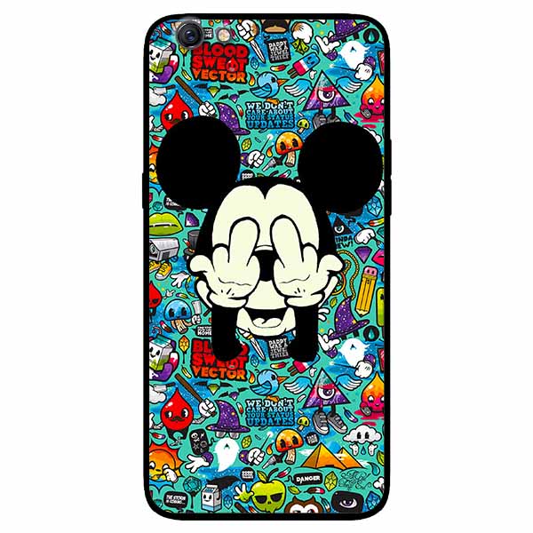 Ốp lưng in cho Oppo F3 Plus Mẫu Chuột Che Mắt