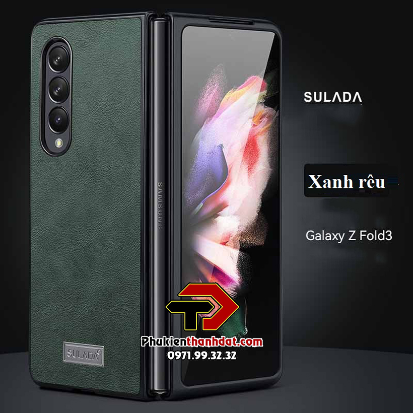 Ốp lưng da SamSung Galaxy Z Fold3 chính hãng SULADA - Hàng chính hãng