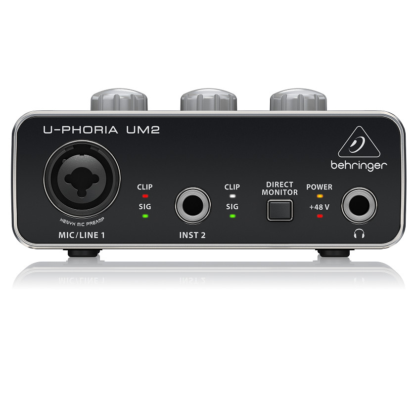 Sound Card thu âm Behringer U-Phoria UM2- Hàng Chính Hãng