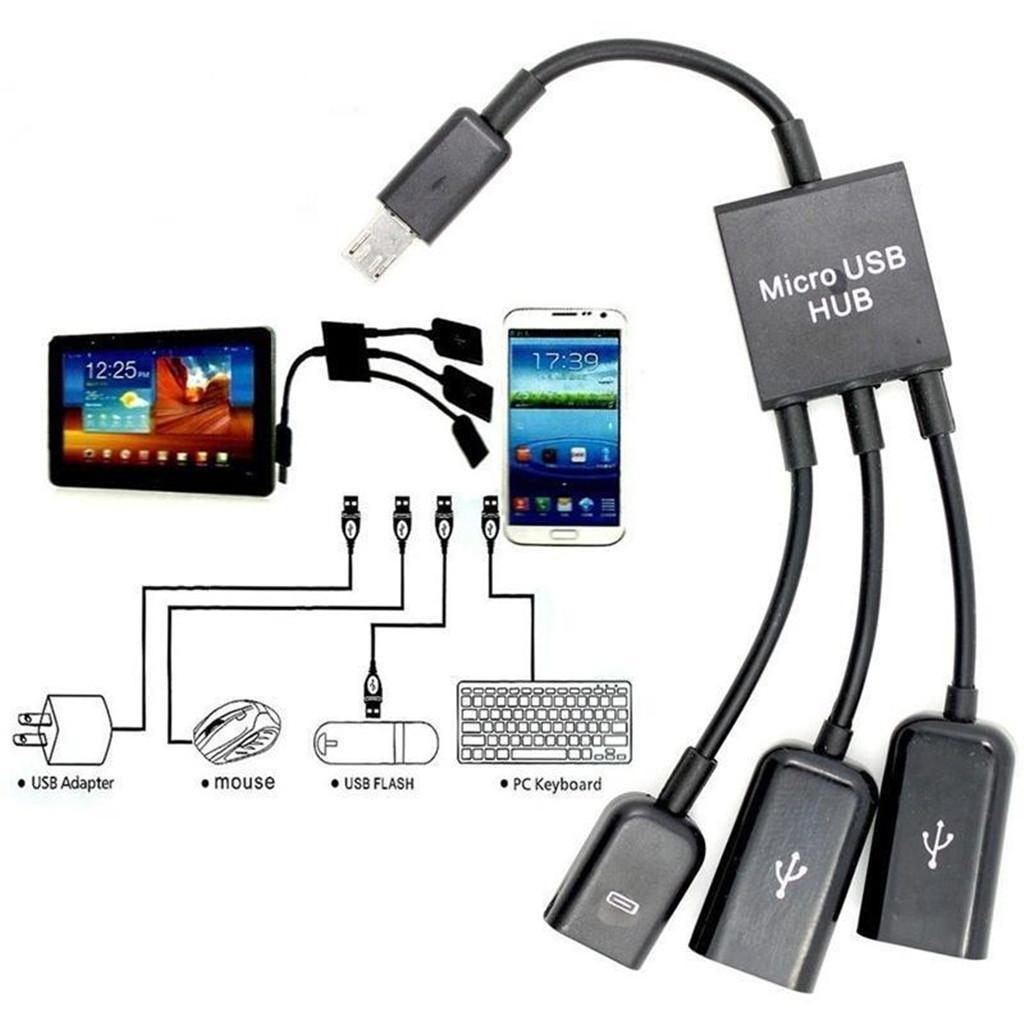 4Port Power Micro USB / USB OTG  For Android Smartphone and Tablet