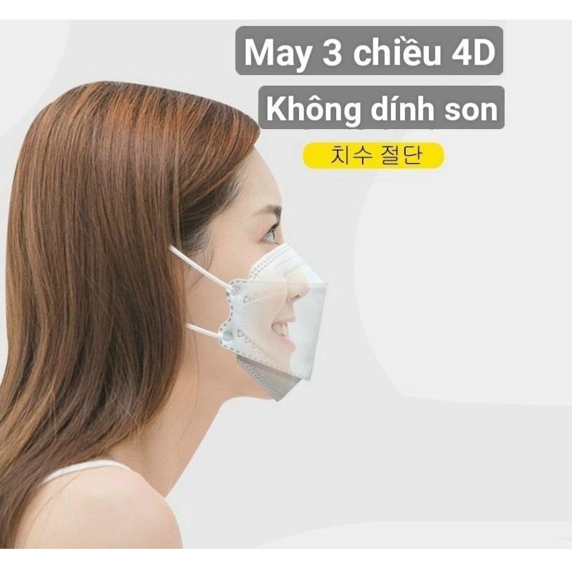 Set 6 Khẩu Trang 4D - YOKI Cao Cấp 4 Lớp, Kháng Khuẩn, Chống Bụi, Ôm Sát Mặt, Không Lem Son Của Chị Em. TakyHome 7799