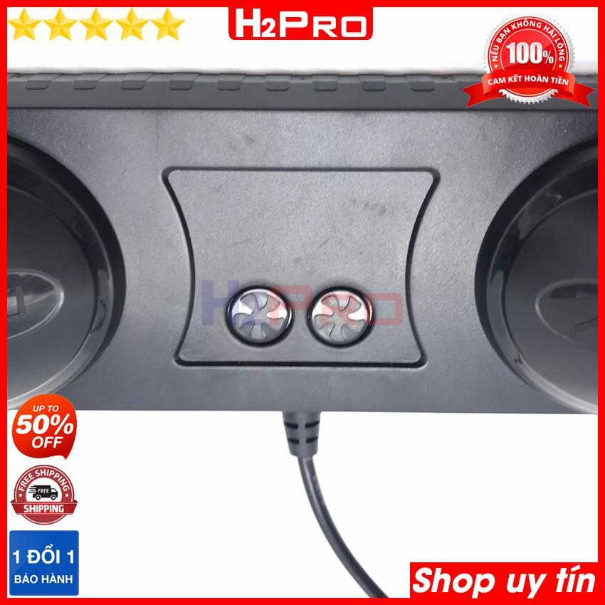 Quạt đôi ô tô Vehicle F404 H2Pro 10W chính hãng, quạt đôi ô tô 5V-2A cao cấp xoay đa chiều (tặng 2 miếng dán siêu chắc)