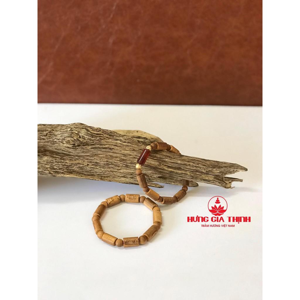 Cặp Vòng Tay Trầm Hương Trụ Trúc Đơn