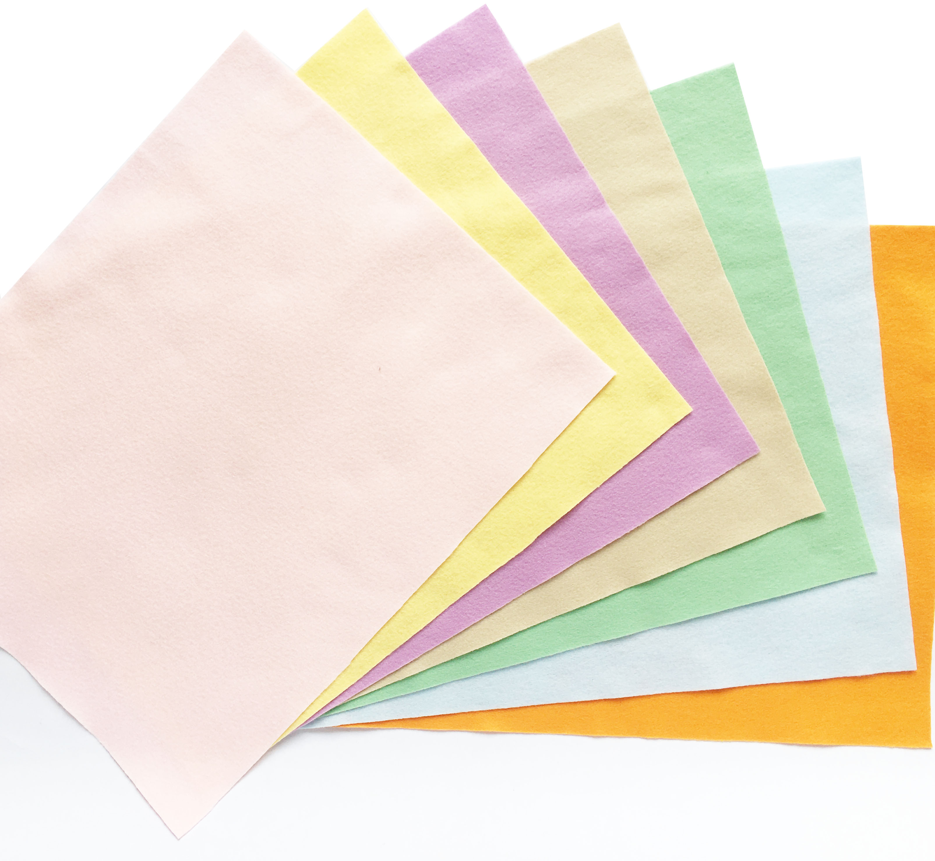 Combo 7 vải nỉ mềm Hàn Quốc cao cấp D30XR37cm 7 màu Pastel   làm đồ handmade, craft, thủ công