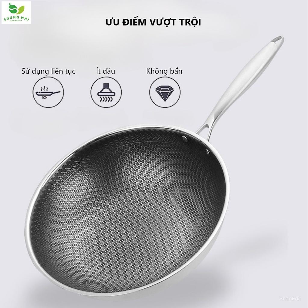 Chảo Chống Dính Kim Cương 32cm 3 Lớp Inox 304