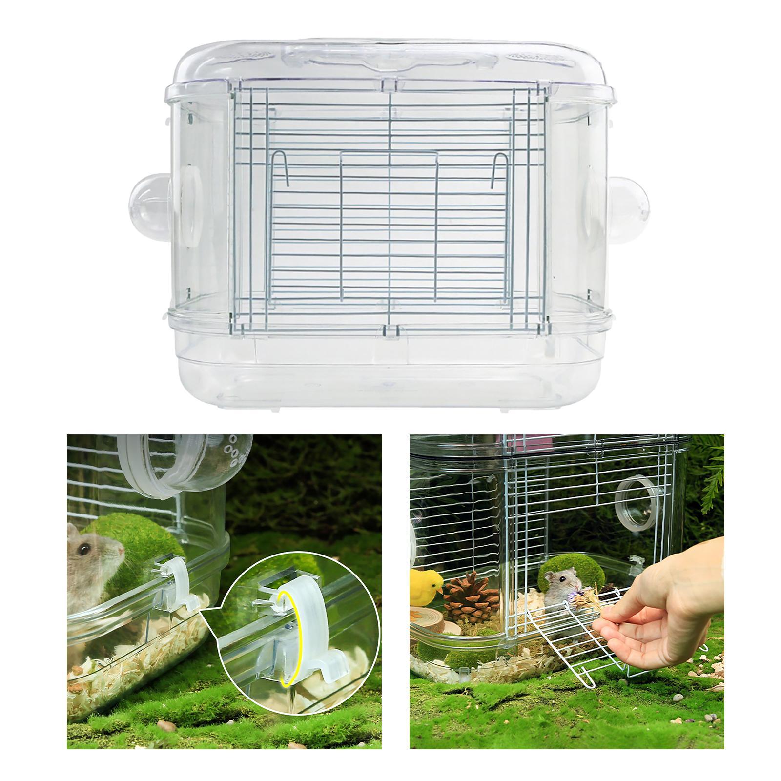 Portable Hamster Cage Habitat Rats Mice Guinea Pig Mouse Gerbil House Bed