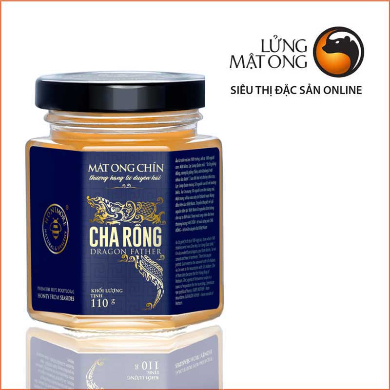 Mật ong rừng thượng hạng miền biển - 100% mật ong chín Cha Rồng Honimore 110g