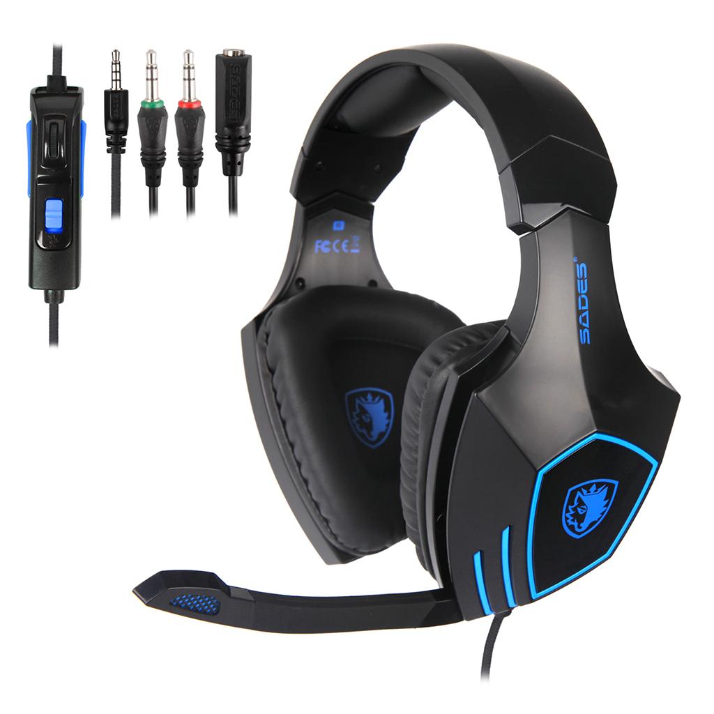 SA819 LED Stereo Headsets Surround Sound Gaming Headphones 3.5mm W/ MIC