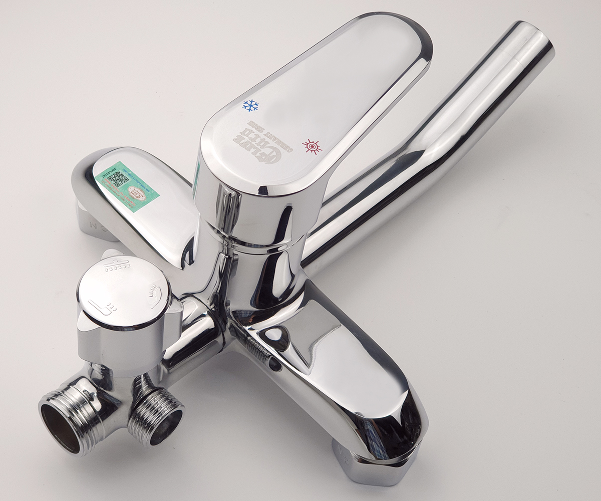 Cây sen nóng lạnh Đồng mạ Chrome Eurolife EL-S923 (Trắng bạc)