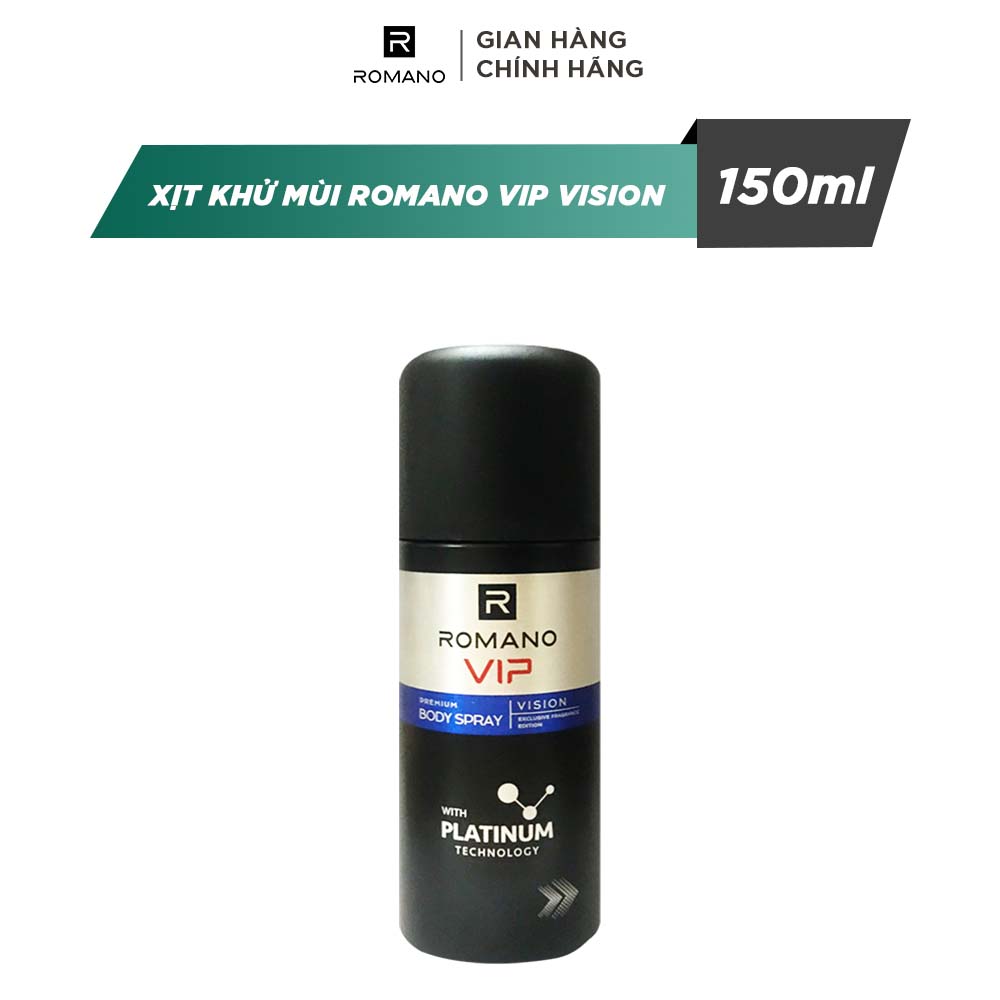 Xịt khử mùi Romano VIP VISION 150ml