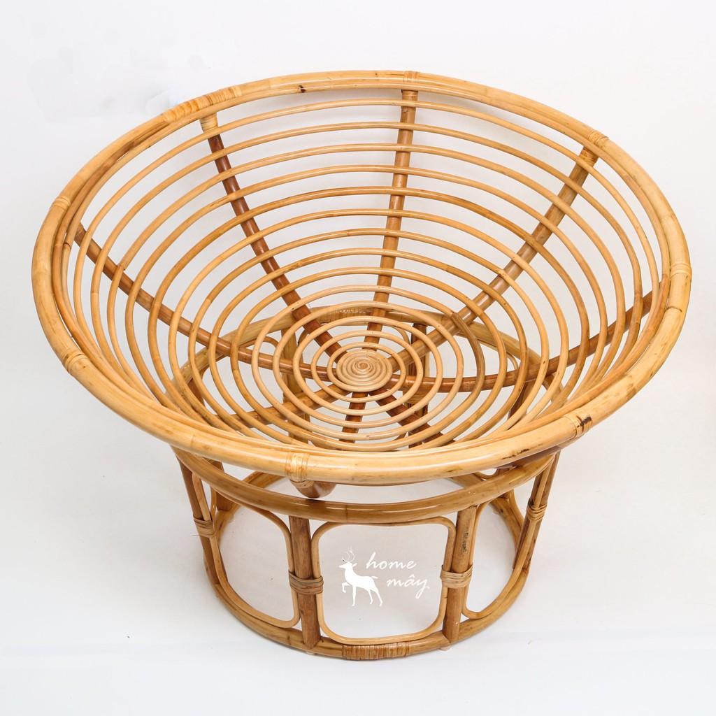 Ghế Mây Papasan KÈM nệm tròn thư giãn HOME MÂY phòng khách/phòng ngủ