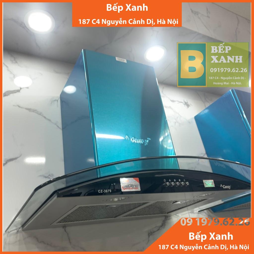 Hút Mùi Canzy CZ 3679, Hút Mùi Kính Cong, Hút Khoẻ, Hút ÊM hàng chính hãng
