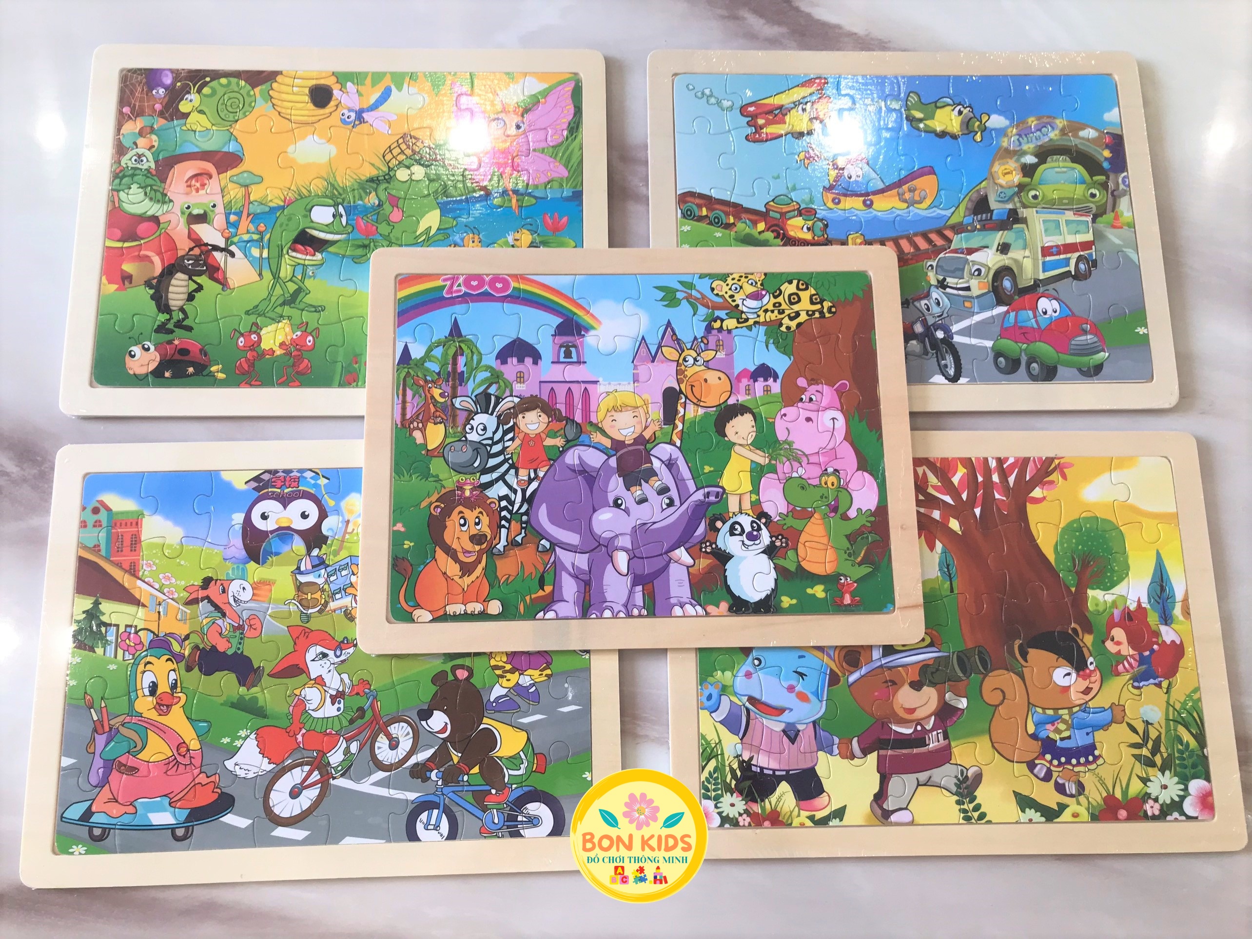 Đồ chơi tranh xếp hình 40 mảnh puzzle cho bé - Đồ chơi giáo dục thông minh trẻ em