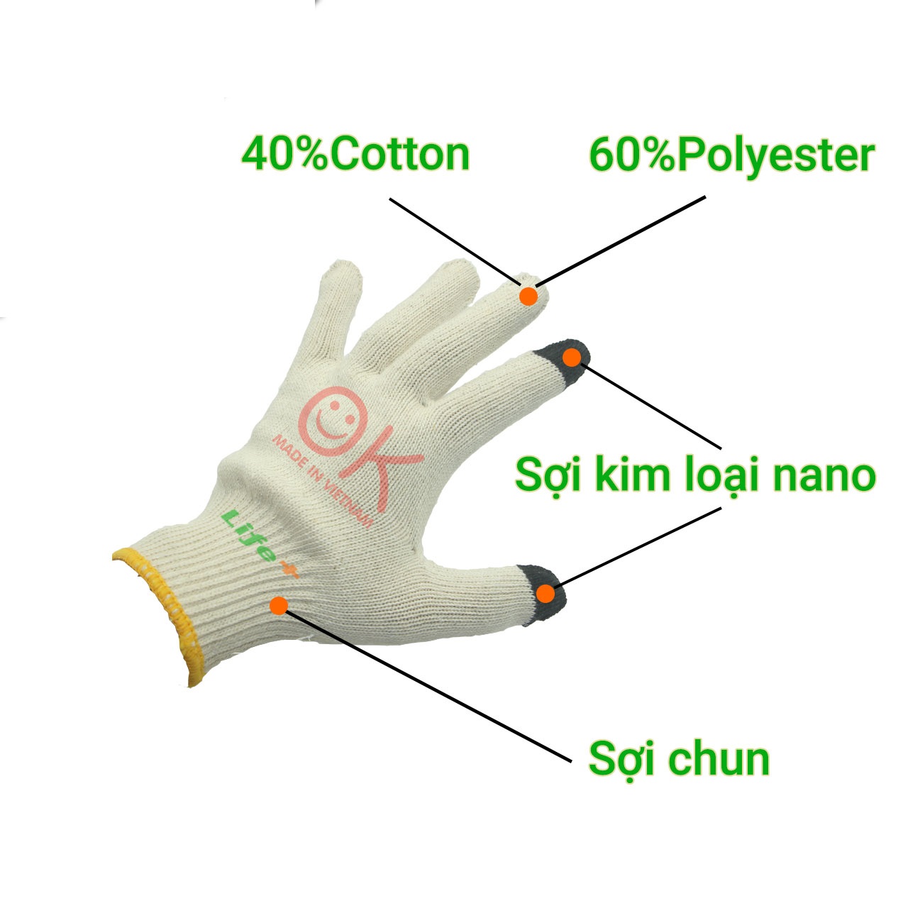 Xẻng đào đất trông cây cán cao su tặng kèm găng tay cảm ứng