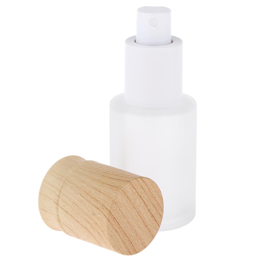 Empty Frosted Glass Spray Bottle Cosmetic Makeup Refillable Travel Perfume Toner Container