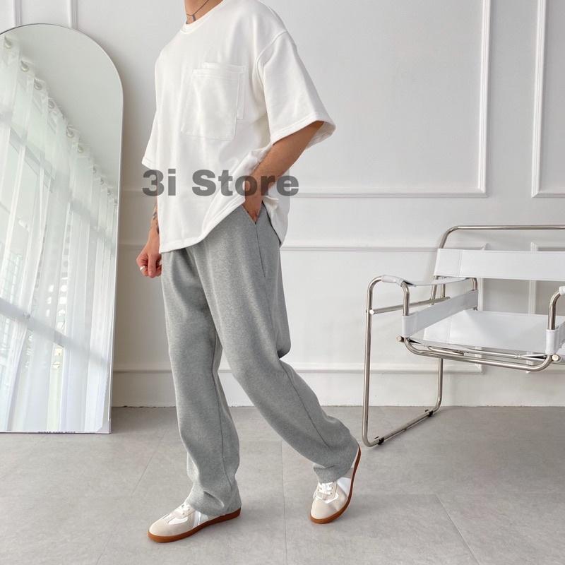 Quần Ống Suông Gọn Nam Nữ Chất Thun Tăm Co Giãn Mềm Mại
