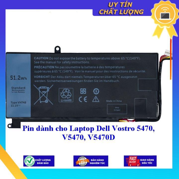 Pin dùng cho Laptop Dell Vostro 5470 V5470 V5470D - Hàng Nhập Khẩu New Seal