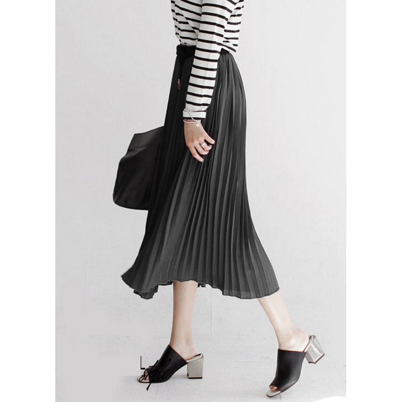 Chân váy XÒE DÀI DẬP LY Vintage siêu xinh